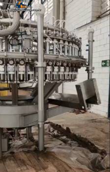 Envasadora rinser tampadora rotativa para produtos carbonatados 40 60 8 CFT