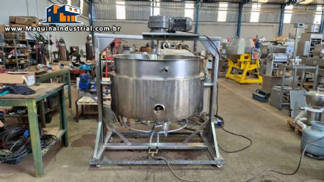 Cozinhador tacho em inox a gs 600 litros